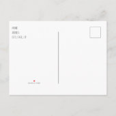 Simple Cactus Baby Foto Geburtsankündigung Ankündigungspostkarte (Rückseite)