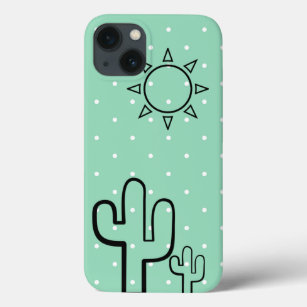 Simple Cactus Mint Green Dots Summer iPhone 6 Fall Case-Mate iPhone Hülle