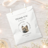 Simple Cairn Terrier Wedding Vielen Dank für Ihre  Geschenktütchen (Ausgeschnitten)
