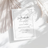 Simple Calligraphy La Boda De Spanish Wedding Einladung