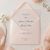 Simple Calligraphy Minimalist Wedding Acryleinladungen