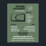 Simple Camera Icon, Photographer, Photography Hire Flyer<br><div class="desc">Simple Camera Icon,  Photographer,  Photography Hire Advertising Flyers By The Business Card Store.</div>