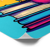 Simple Cartoon Coloring Page: Mirthful Mouse Poster (Ecke)