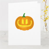 Simple Carved Pumpkin Karte (Gelbe Blume)