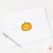 Simple Carved Pumpkin Runder Aufkleber (Umschlag)