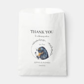 Simple Cavalier Dog Wedding Danke, dass Sie für di Geschenktütchen (Vorderseite)