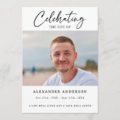 Simple Celebration of Life Funeral Photo Memorial Programm (Vorderseite)