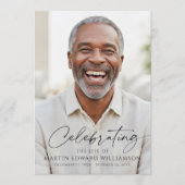 Simple Celebration of Life Photo Funeral Program Programm (Vorderseite)