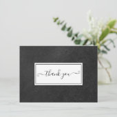Simple Chalkboard Script Dankeskarte (Stehend Vorderseite)