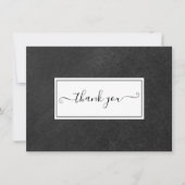 Simple Chalkboard Script Dankeskarte (Vorderseite)