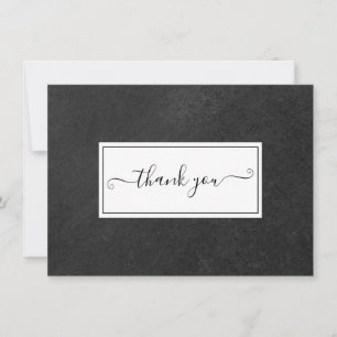 Simple Chalkboard Script Dankeskarte