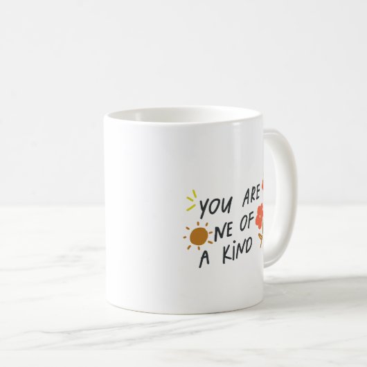 Simple Charming Playful Handwritten Cheerfull Sun Kaffeetasse (VorderseiteRechts)