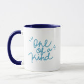 Simple Cheerfull One of a Kind Soft Teal Blue  Tasse (Links)