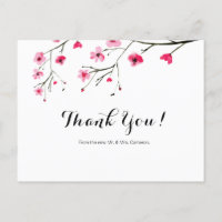 Simple Cherry Blossom Danke Hochzeit