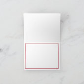 Simple Cherry Cocktail Martini Dankeskarte (Innenseite)