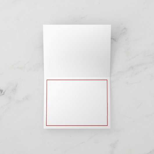 Simple Cherry Cocktail Martini Dankeskarte (Innenseite)