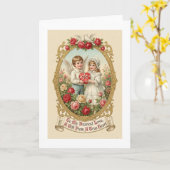 Simple Cherub Love Card Karte (Gelbe Blume)