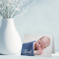 Simple Chic Baby Foto White Script Overlay