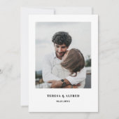 Simple Chic & Elegant We're Eloping Photo Einladung (Vorderseite)