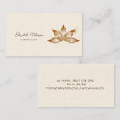Simple Chic Lotus Sparkle Visitenkarte (Vorne/Hinten)