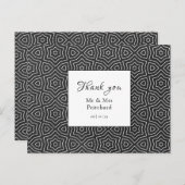 Simple Chic marokkanische Hochzeit Danke Postkarte (Vorne/Hinten)