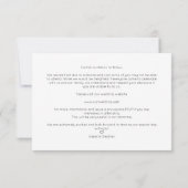 Simple Chic Modern Typography Script Photo Couple Save The Date (Rückseite)