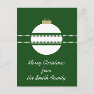 Simple Chic Ornament Weihnachten Postkarte