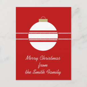 Simple Chic Ornament Weihnachten Postkarte