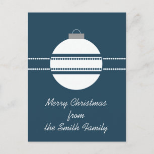 Simple Chic Ornament Weihnachten Postkarte