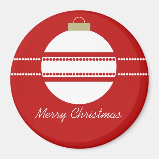 Simple Chic Ornament Weihnachtsmagnet Magnet (Vorne)