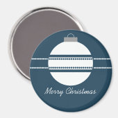 Simple Chic Ornament Weihnachtsmagnet Magnet (Vorderseite/Rückseite)