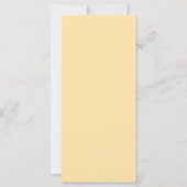Simple Chic Wedding Menu Card | Custom Minimalist  (Rückseite)