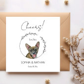 Simple Chihuahua Dog Wedding Cocktail Napkins Serviette