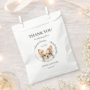 Simple Chihuahua Dog Wedding Danke, dass du die Ta Geschenktütchen