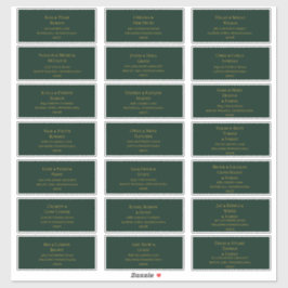 Simple Christmas Green | Guest Address Labels