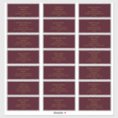 Simple Christmas Green | Red Address Labels (Blatt)