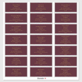 Simple Christmas Green | Red Address Labels