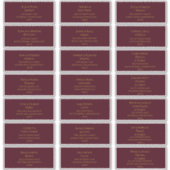 Simple Christmas Green | Red Address Labels (Vorderseite)