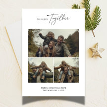 Simple Christmas Merrier Together Family Foto