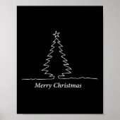 Simple Christmas Tree Men, Women, Kids, Family Mat Poster (Vorne)