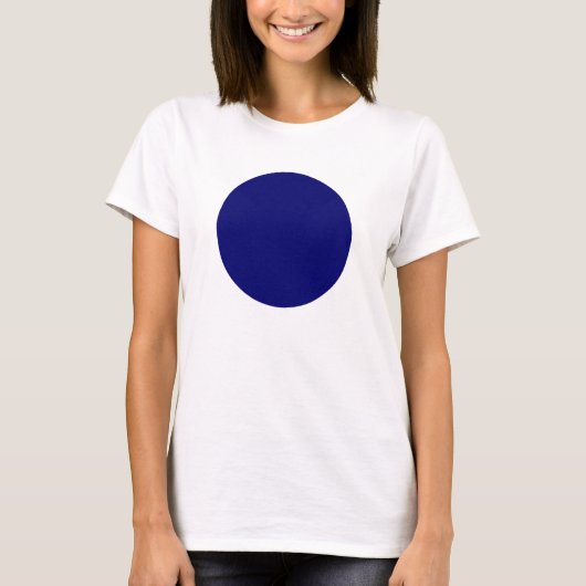 Simple Circle - Deep Navy Blue T-Shirt (Vorderseite)