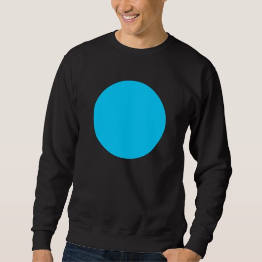 Simple Circle - Sky Blue Sweatshirt (Vorderseite)