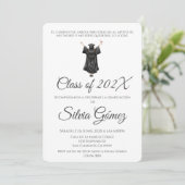 Simple Class of 2026 graduation Einladung (Stehend Vorderseite)