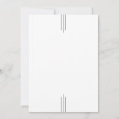 Simple Classic Elegant Typography Wedding Einladung (Rückseite)
