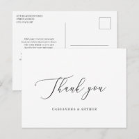Simple Classic Elegant Wedding Vielen Dank