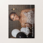 Simple Classic Happy Birthday Foto Puzzle (Vertikal)