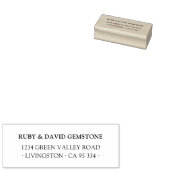 Simple Classic Typography Custom Return Address Gummistempel (Stempel)