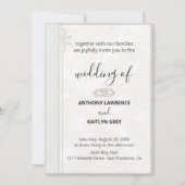 Simple Classic Wedding Invitation – Custom Einladung (Vorderseite)