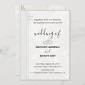 Simple Classic Wedding Invitation – Custom Einladung (Vorne/Hinten)