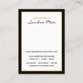 Simple Classy Earring Jewelry Display Card Visitenkarte (Rückseite)